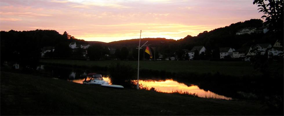 Abendstimmung auf unserem Campingplatz